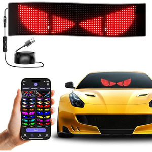 Car Led Sing Truck Devil's Eye with App USB LED Eyes for Cars <strong>Flex</strong> Smart Sticker Flexible Display Vehicle Rear <strong>Window</strong> LED <strong>Screen</strong> - Product Image 3