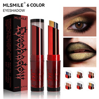 MLSMILE Exclusivité Transfrontalière – Stick Fard à Paupières Bicolore Dégradé Double Usage Imperméable pour Yeux et Lèvres – Halloween 3g