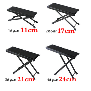 Repose-pieds de <span class=keywords><strong>guitare</strong></span> en métal en gros, réglable sur 4 hauteurs, pour jeu au doigt, <span class=keywords><strong>guitare</strong></span> classique, noir, blanc, rouge, 25*9.3cm - Product Image 6