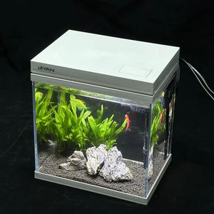 Vente en gros <span class=keywords><strong>Mini</strong></span> <span class=keywords><strong>Aquarium</strong></span> en verre transparent ultra blanc <span class=keywords><strong>Aquarium</strong></span> FishHOME Aquascaping Fish Tank - Product Image 1