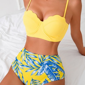 <span class=keywords><strong>Maillot</strong></span> <span class=keywords><strong>de</strong></span> <span class=keywords><strong>bain</strong></span> 3 pièces personnalisé à motif floral, taille haute, effet ventre plat, <span class=keywords><strong>haut</strong></span> court, avec armatures et <span class=keywords><strong>push</strong></span>-<span class=keywords><strong>up</strong></span>, pour femme - Product Image 4