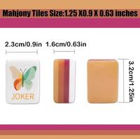 Fabricant ODM MuZheng : Jeu de Mahjong tendance de 160 tuiles à 4 couches et tuiles de Mahjong américaines pour cadeau de vacances personnalisé