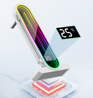 Affichage de la température ARGB support de support de carte graphique support de carte vidéo support GPU pour accessoire de boîtier d'ordinateur de carte mère