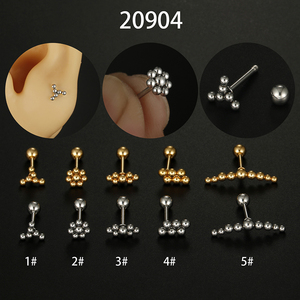 YW-<span class=keywords><strong>pendiente</strong></span> <span class=keywords><strong>de</strong></span> Piercing para el labio, Piercing para el trago, hélice, Rook, dorado, recto, <span class=keywords><strong>de</strong></span> acero inoxidable, 6mm - Product Image 6