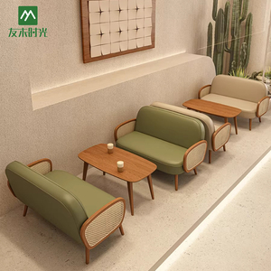 Mesas y Sillas Modernas y Cómodas para Cafetería, Duraderas y Ecológicas para Áreas de Descanso, Restaurantes y Cafés, Incluye Ratán Tejido - Product Image 2