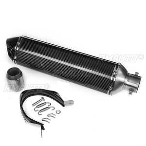 Tubo de Escape Universal para Motocicleta de 470 mm, Punta de Escape Deslizable de 51 mm, Estilo Carbono, para Honda/Yamaha/Suzuki - Product Image 2
