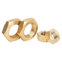 ISO 4035 Brass Thin Nut M3-M30 C3604 Plain for Electrical Plumbing Instrument ANBOR