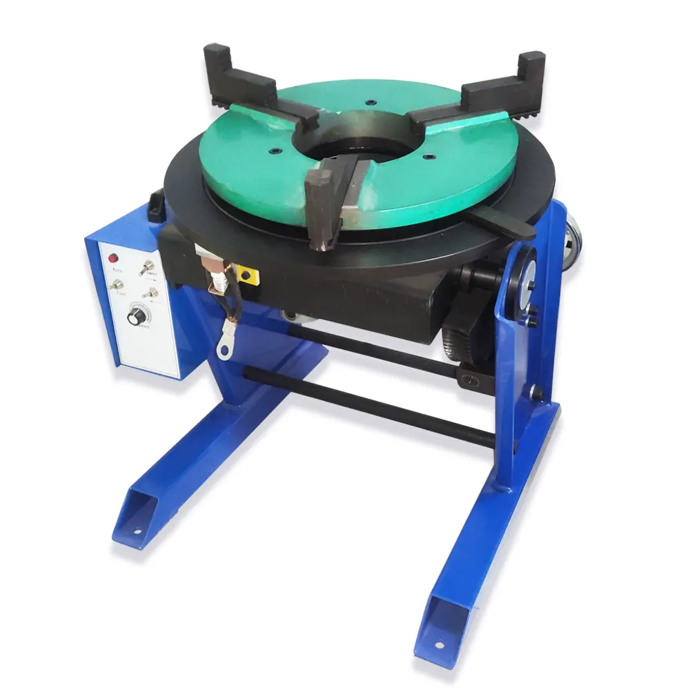 220V 100kg Turntable Welding Rotary Positioner with Foot Pedal New Condition Core Component Motor