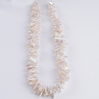 Colliers de perles d'eau douce Biwa blanches naturelles Zhuji 5-7 mm