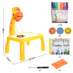 Proyector Led para niños, juguetes de mesa de dibujo artístico, tablero de pintura para niños, escritorio, manualidades, aprendizaje educativo, herramientas de pintura, juguete para niña - Product Image 6