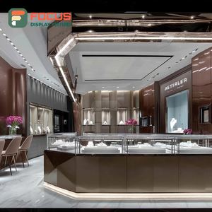 Fabricante de Muebles Modernos para Joyerías, Vitrina de Exhibición para Joyería con Marco Metálico - Product Image 1
