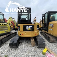 Excavatrice d'occasion CAT305CCR, mini-pelle sur chenilles de haute qualité, faible nombre d'heures de travail, Caterpillar 305CCR d'origine