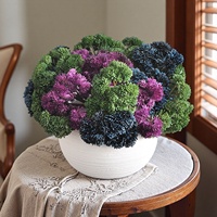 Boule d'hortensia artificielle en PVC souple, micro-paysage, succulentes, décorations de bureau d'hôtel, décoration intérieure, respectueux de l'environnement