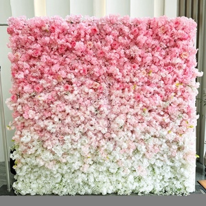 Ombre Terracotta and White Rose <b>Flower</b> <b>Wall</b> Dense Floral Panel Warm Tone For Wedding Party Backdrop Decor - Product Image 6