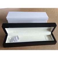 Boîte de rangement et de présentation élégante en bois carré pour bijoux, cadeau de demande en mariage, avec inserts en cuir PU et velours, conception de tiroir personnalisée pour bagues