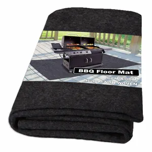 100% 聚酯无纺布PVC地板烧烤壁炉地毯垫