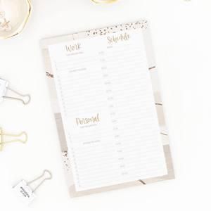 Bloc-notes personnalisable hebdomadaire quotidien chronométré pour le <span class=keywords><strong>travail</strong></span> personnel à faire pour le bureau à domicile détacher la liste <span class=keywords><strong>de</strong></span> contrôle horaire bloc-notes magnétiques - Product Image 3