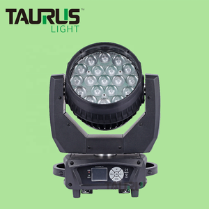 شعاع إضاءة متحرك براق عالي الطاقة 19x10W RGBW 4in 1 LEDs غسالة رأس متحرك شعاع ليد للبار - Product Image 1