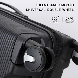 Conjunto de 3 Peças de Malas de Viagem Trolley OMASKA em PP Personalizadas 20, 24, 28 Polegadas com Zíper para Mulheres - Product Image 3