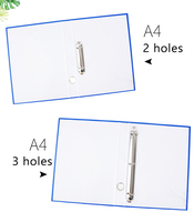Carpeta de almacenamiento de oficina A4, 2 anillos, 3 anillos, carpeta de archivos de contrato