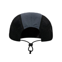 Logo personnalisé Casquettes de course avec maille Casquette de camp de sport à bord incurvé pour l'extérieur