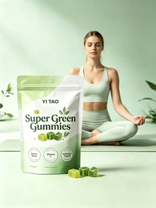 Marque privée OEM/ODM |   Gummies véganes personnalisées Super Vert Fruits et Légumes, Antioxydants et Stimulants Immunitaires, Faible MOQ 50 - Product Image 4