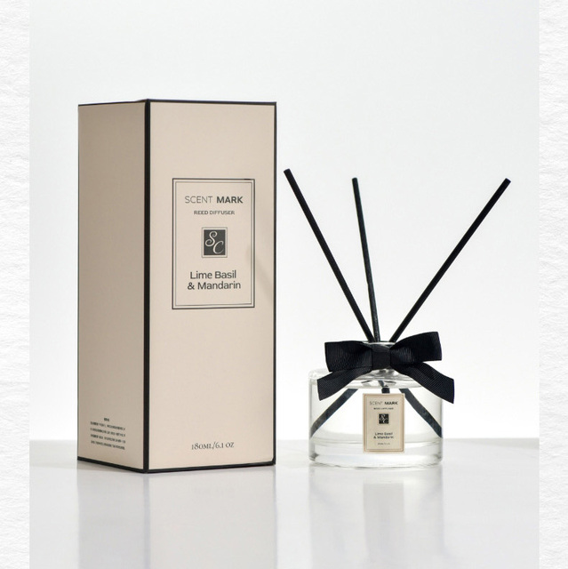 180ml High Quality Custom Scents Essential Oil Home Fragrance Glass Bottle Long-Lasting Air Freshener Reed Diffuser