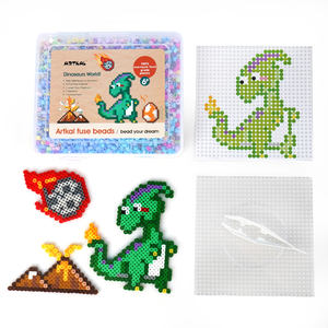 <span class=keywords><strong>Dinosaurio</strong></span> 5mm 22 colores Cuentas de hierro mixtas Kit de artes y manualidades Fuse Perler Bead Set para cuentas de fusibles - Product Image 2