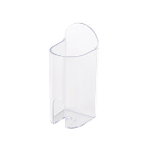 Wall Mounted Toothbrush Holder Suction Cup Punch Free White Transparent Rectangle Shape For Bathroom Storage - Product Image 3