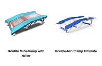 Équipement de gymnastique de haute qualité HANGJIA Double Mini-tramp Roller (alliage d'aluminium, acier au carbone) Entraînement de tumbling DMT pour l'exportation