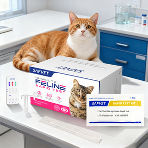 SAFVET Feline Gia Ag <span class=keywords><strong>Giardia</strong></span> <span class=keywords><strong>Test</strong></span> rapide Vet Pet <span class=keywords><strong>Kit</strong></span> de <span class=keywords><strong>test</strong></span> rapide pour félin <span class=keywords><strong>Kit</strong></span> de <span class=keywords><strong>test</strong></span> Gia - Product Image 4
