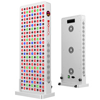 Panneau de luminothérapie infrarouge à 7 longueurs d'onde avec télécommande personnalisable, 6 modes prédéfinis, sans scintillement, EU AU