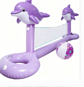 Ensemble de <span class=keywords><strong>filet</strong></span> et de ballons de <span class=keywords><strong>volley</strong></span>-<span class=keywords><strong>ball</strong></span> gonflables en forme de flamant rose <span class=keywords><strong>pour</strong></span> <span class=keywords><strong>piscine</strong></span>, jeu flottant amusant <span class=keywords><strong>pour</strong></span> enfants ou adultes - Product Image 2