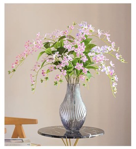 3D Real Touch <b>Artificial</b> <b>Silk</b> Jasmine <b>Flower</b> 2-Pronged Hanging Floral Vine for Home Wedding Wall Decoration - Product Image 2