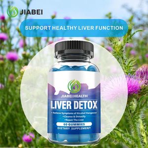 Fabricant de compléments alimentaires sur mesure, complément à base de plantes pour adultes, nettoyage et détoxification du foie, GOMMES DE DÉTOXIFICATION HÉPATIQUE, vitamines en gros - Product Image 3