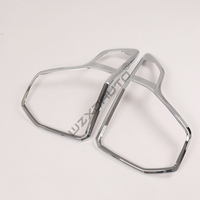 WZXD Modification de voiture accessoires de décoration extérieure garniture ABS Chrome couverture lumière couvre pour Ford Explorer 2016 2017
