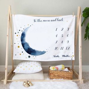 Custom Baby Monthly Milestone Throw <b>Blanket</b> Soft Flannel Fleece Plant Design <b>Personalized</b> Photo Four Seasons Use - Product Image 1