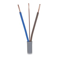 Câble plat de mise à terre en cuivre PVC, losure à 2 brins, 1.5mm, 4mm, 15mm