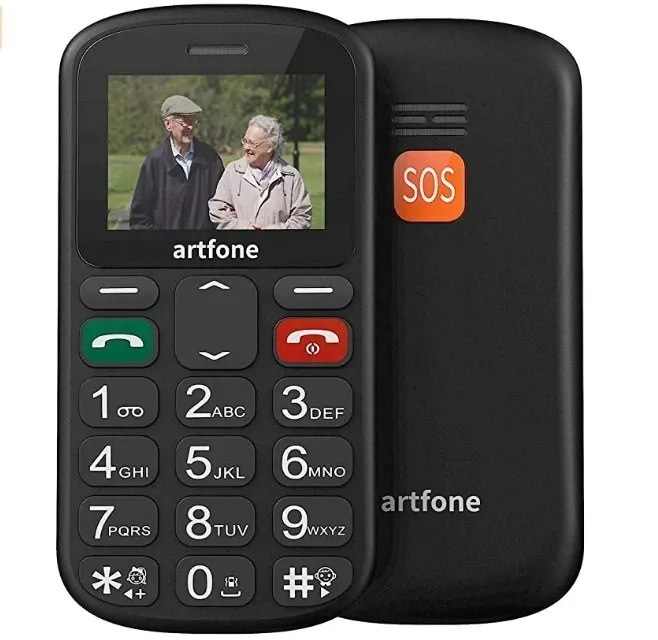 Bar Senior Cellphone Artfone CS181 CS182 GSM 2G Large Voice Big Button Mobile Phone For Elderly One Key SOS Dual Sim Torch