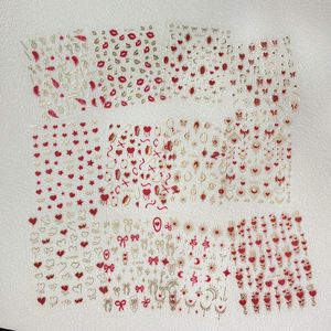 12 Piezas <span class=keywords><strong>de</strong></span> Pegatinas 3D para <span class=keywords><strong>Uñas</strong></span> con Diseño <span class=keywords><strong>de</strong></span> Labios Rojos/Amor, Calcomanías Autoadhesivas con Forma <span class=keywords><strong>de</strong></span> Corazón/Rosa/Listón para Decoración <span class=keywords><strong>de</strong></span> Bodas/Fiestas - Product Image 6