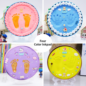 Usine directe nouveau-né bébé empreinte de main et empreinte <span class=keywords><strong>Kit</strong></span> bricolage imprimante à main bébé empreinte de main argile bébé empreinte <span class=keywords><strong>Kit</strong></span> de cadre Photo - Product Image 4