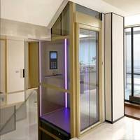 Bowete Geräuscharmer Wohnhaus-Aufzug Roségold Kleiner Innenlift für Villen