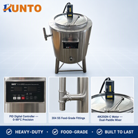 Pasteurisateur à plaques 100L en acier inoxydable 304, stérilisateur de lait et de jus, machine à commande numérique PLC PID pour aliments et boissons, garantie 1 an