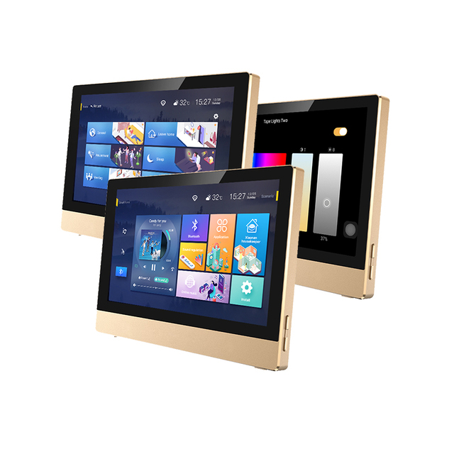 7 Inch Android Smart Control Panel with 8 Speakers Tuya Smart Home Gateway Wall Amplifier Music Zigbee