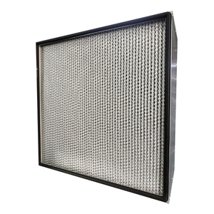 Filtre à air HEPA de type boîte H13 H14, média en fibre de verre, cadre en aluminium, efficacité de 99,95 % pour les salles blanches et les systèmes CVC - Product Image 5