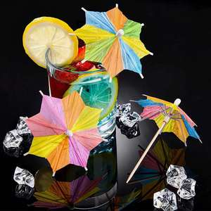 Promotional High Quality Chinese Custom logo Printing Decorative Mini Paper Cocktail <b>Umbrellas</b> - Product Image 4