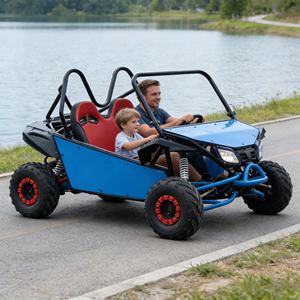 Kart à essence personnalisé et robuste avec suspension, kart à essence durable avec marche arrière pour les sports de plein air - Product Image 4