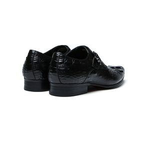 Zapatos de Cuero Personalizados de Lujo para Hombre 2026, Zapatos Formales Británicos con Grabado en Relieve de Piel de Vacuno Genuina, Zapatos Oxford Casuales Sin Cordones para Negocios - Product Image 4