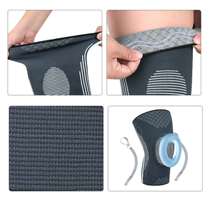 Dewasa profesional lembut nilon siku Brace Patella Gel Pad sisi penstabil lengan kompresi dukungan perban medis canggih - Product Image 4