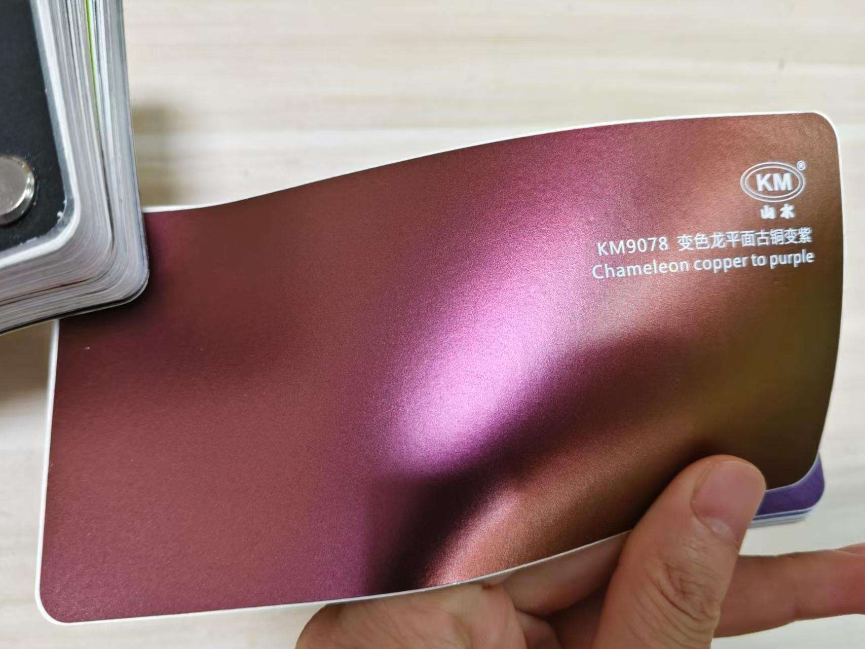 Chameleon copper to purple